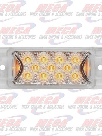 LED TRAILER STYLE CLEAR AMB W/ REFLECTORS