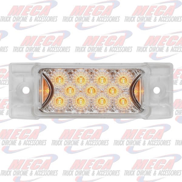 LED TRAILER STYLE CLEAR AMB W/ REFLECTORS