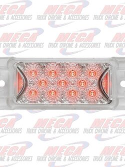 LED TRAILER STYLE CLEAR RED W/ REFLECTORS