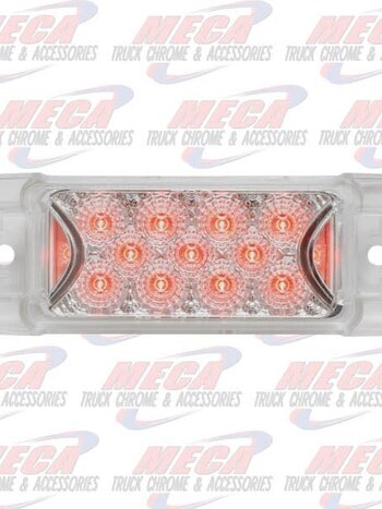 LED TRAILER STYLE CLEAR RED W/ REFLECTORS
