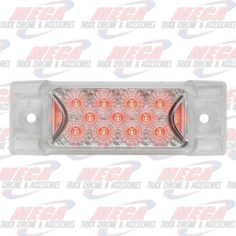 LED TRAILER STYLE CLEAR RED W/ REFLECTORS