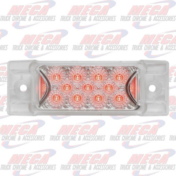 LED TRAILER STYLE CLEAR RED W/ REFLECTORS