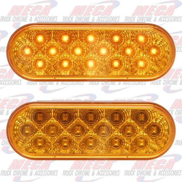 *** Use LLD7572 *** LED AMBER OVAL W/ REFLECTORS 16 LED