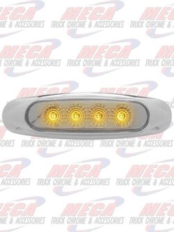 MARKER LIGHT AMBER CLEAR 4 LED