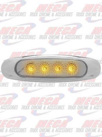 MARKER LIGHT AMBER CLEAR 4 LED