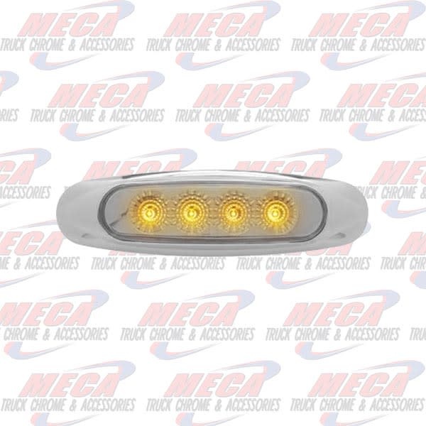 MARKER LIGHT AMBER CLEAR 4 LED