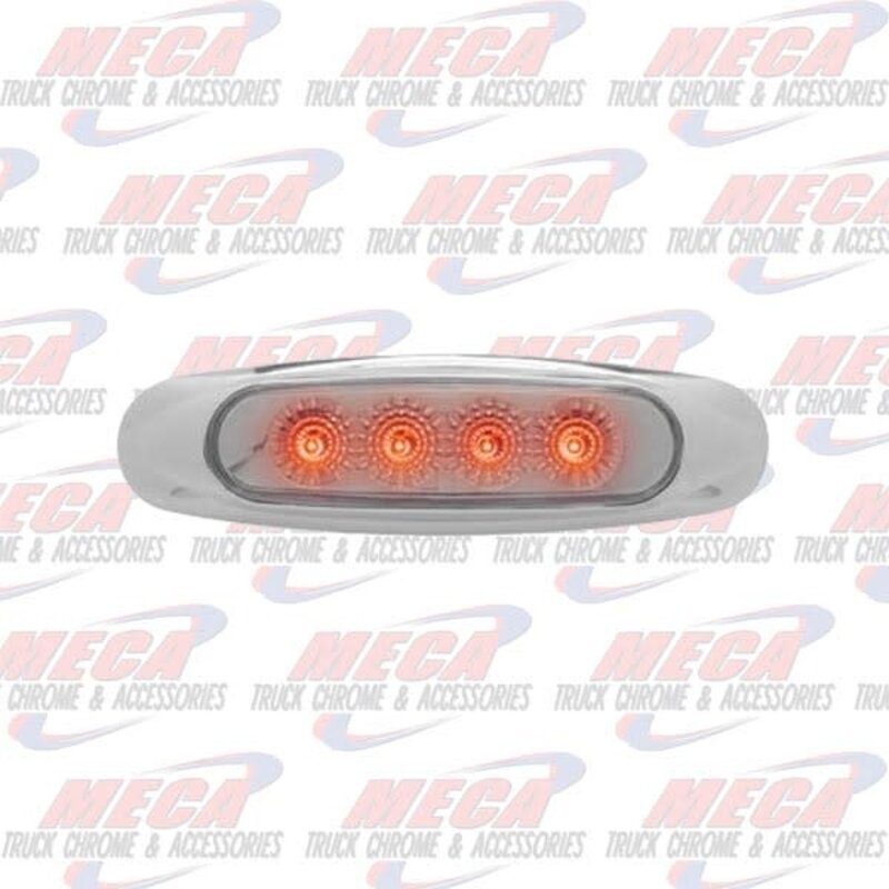 MARKER LIGHT RED CLEAR 4 LED