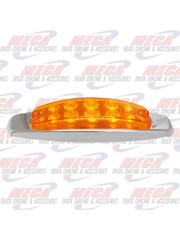 Fit: International 9400 9200 8100 8200 8300 4900 4700 4800 Trucks 2 pcs of Behind Fender Cab Turn Signal Marker Light with Rubber Grommet Amber