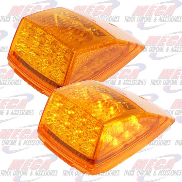 CAB LIGHT REFLECTOR RECT AMBER 17 LED