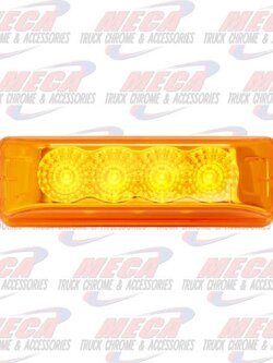 DUALLY AMBER 4 LED LIGHT WITH REFLECTORS