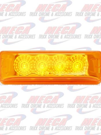 DUALLY AMBER 4 LED LIGHT WITH REFLECTORS