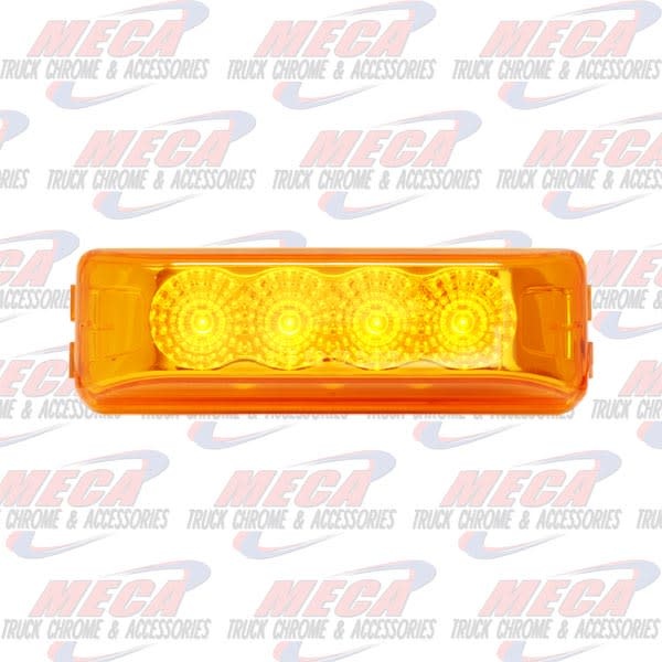 DUALLY AMBER 4 LED LIGHT WITH REFLECTORS