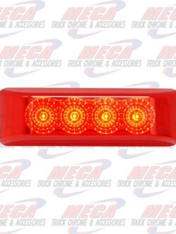 DUALLY RED 4 LED LIGHT WITH REFLECTORS