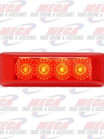 DUALLY RED 4 LED LIGHT WITH REFLECTORS