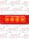 DUALLY RED 4 LED LIGHT WITH REFLECTORS