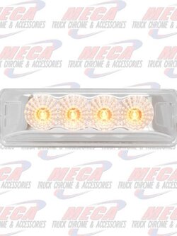 DUALLY AMBER CLEAR 4 LED LIGHT