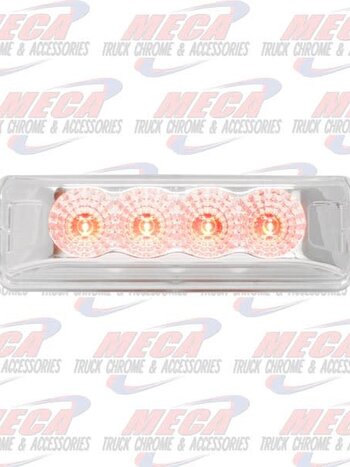 DUALLY RED CLEAR 4 LED LIGHT