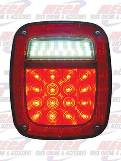 TAIL LIGHT OLD JEEP STYLE W/O LICENSE PLATE LIGHT