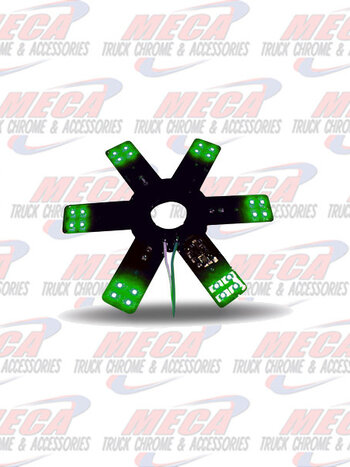 STAR LED- INSIDE 15" AIR FILTER GREEN EACH 8" DIA