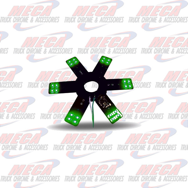 STAR LED- INSIDE 15" AIR FILTER GREEN EACH 8" DIA