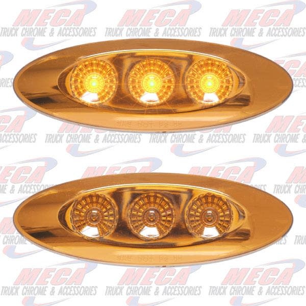 MARKER LT W/ 3 AMB LED REFLECTIVE DESIGN SLIM