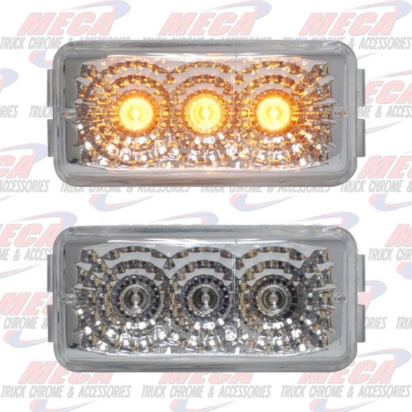 *** Discontinued *** LED SMALL DUALLY STYLE AMB W/ CLEAR REFLECTORS