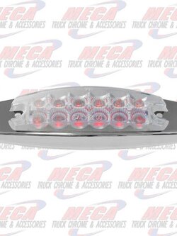 PB STYLE LIGHT LED CLR RED 2-6 ROWS W/ REFLECTORS