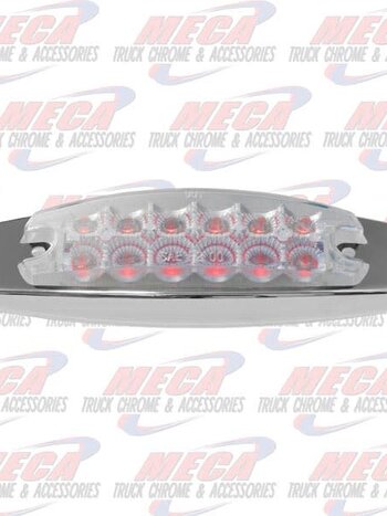 PB STYLE LIGHT LED CLR RED 2-6 ROWS W/ REFLECTORS