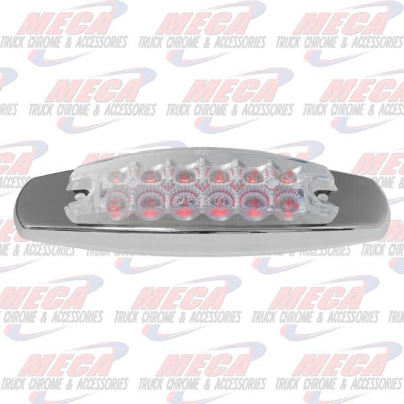 PB STYLE LIGHT LED CLR RED 2-6 ROWS W/ REFLECTORS