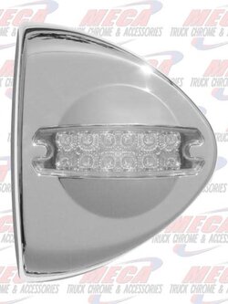 PB FRONT TURN SIGNAL CAP W/ CLR PB STYLE REFLECTOR
