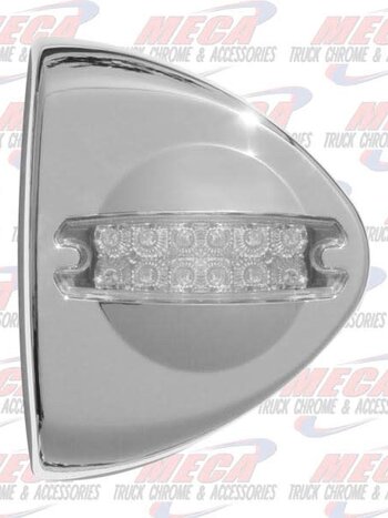 PB FRONT TURN SIGNAL CAP W/ CLR PB STYLE REFLECTOR