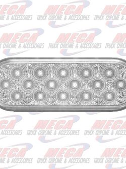 OVAL BACK UP LT W/ 10 WHITE LEDS