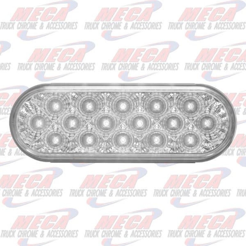 OVAL BACK UP LT W/ 10 WHITE LEDS