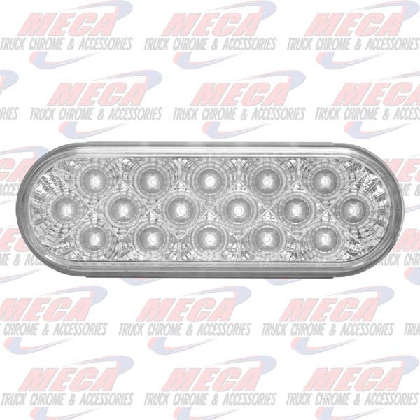 OVAL BACK UP LT W/ 10 WHITE LEDS