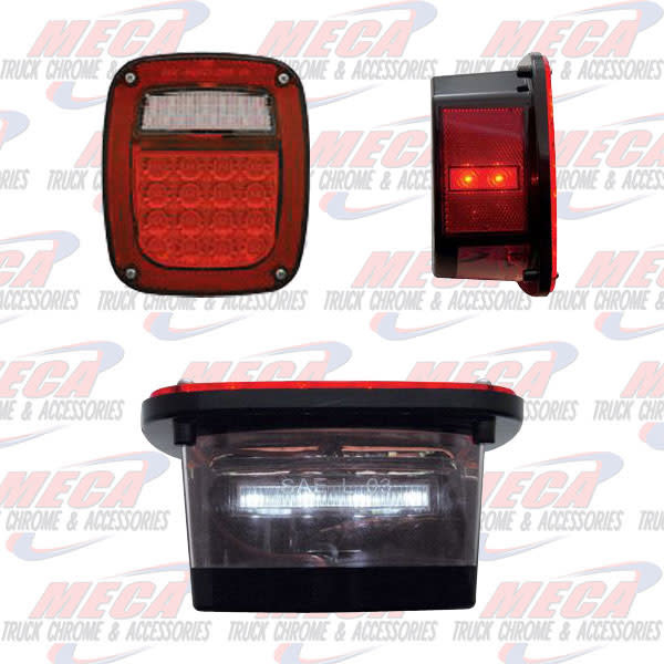 JEEP STYLE DRIVER SIDE LT W/ REFLECTORS W/ LIC LT