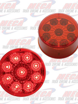 *** Use LLD7570 *** LED 2'' 9 DIODES RED REFLECTOR LENS MARKER LIGHT