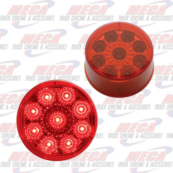 *** Use LLD7570 *** LED 2'' 9 DIODES RED REFLECTOR LENS MARKER LIGHT