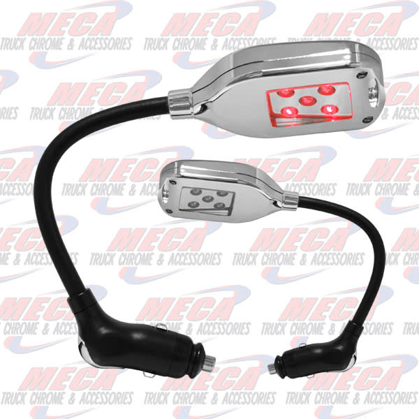 MAP LIGHT W/ 5 RED LEDS PLUGS INTO CIG LIGHTER