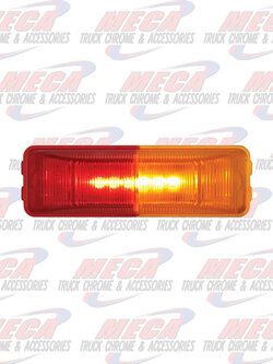LED FENDER MOUNT MARKER LT W/ RED & AMB LENS