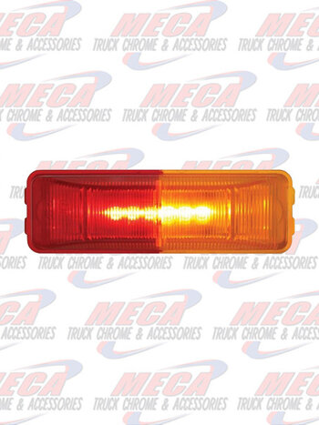 LED FENDER MOUNT MARKER LT W/ RED & AMB LENS
