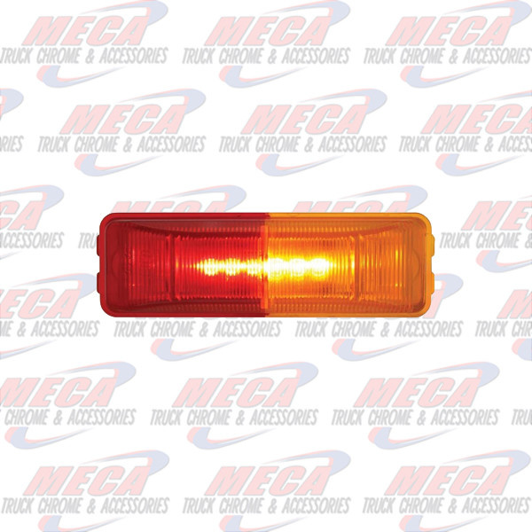LED FENDER MOUNT MARKER LT W/ RED & AMB LENS