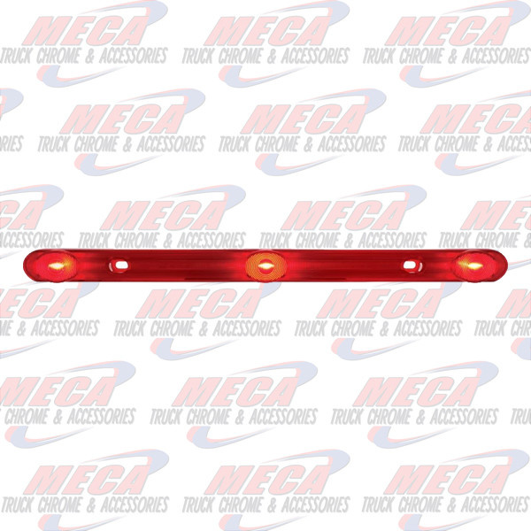 LED LT BAR RED W/3 LED FOR CENTER REAR OF TRUCKS