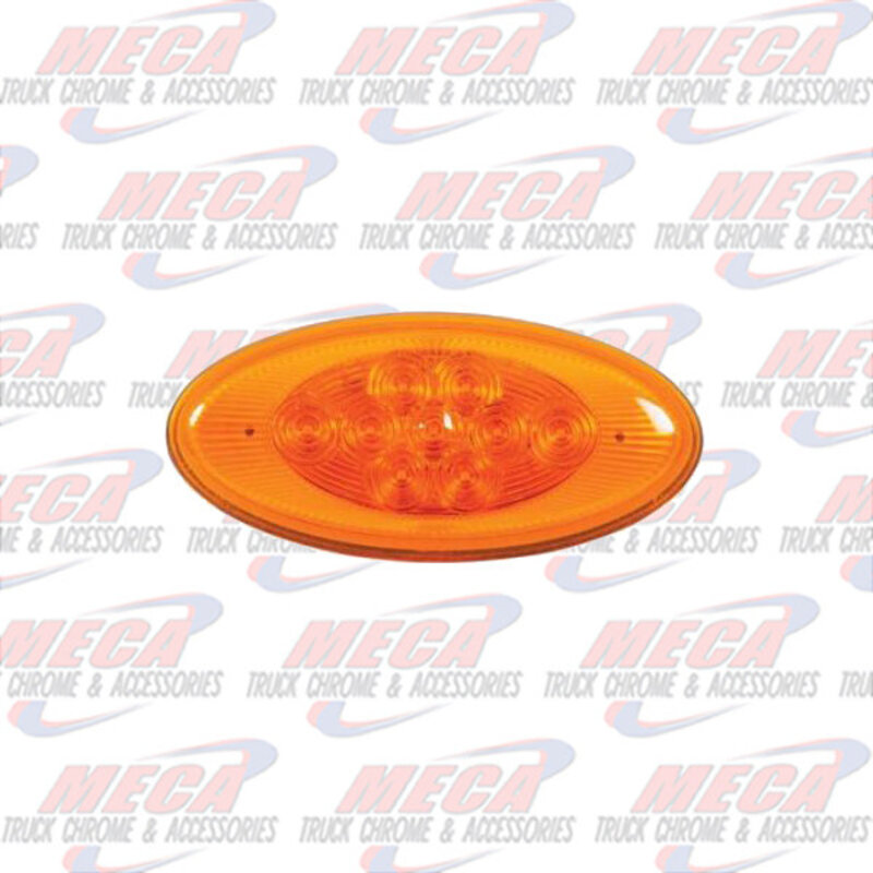** Discontinued ** FENDER LED PB 386 FRONT & TURN 9 DIODES AMBER / CLEAR (Use Item# M63122CH-YCL)