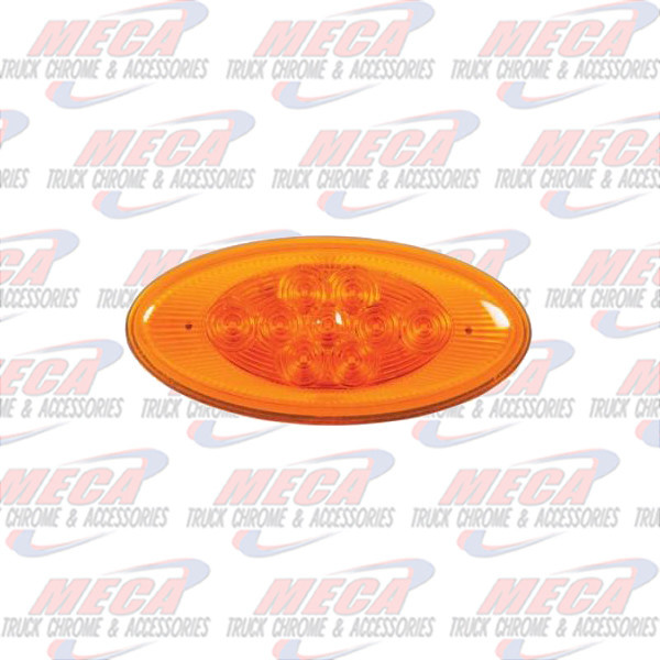 ** Discontinued ** FENDER LED PB 386 FRONT & TURN 9 DIODES AMBER / CLEAR (Use Item# M63122CH-YCL)