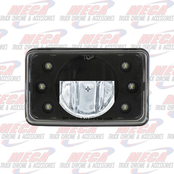 HEADLIGHT HIGH POWER WITH 1 LED - RECT HIGH BEAM