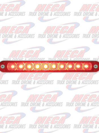 LIGHT BAR 10  RED LED'S ALL STOP TURN & TAIL