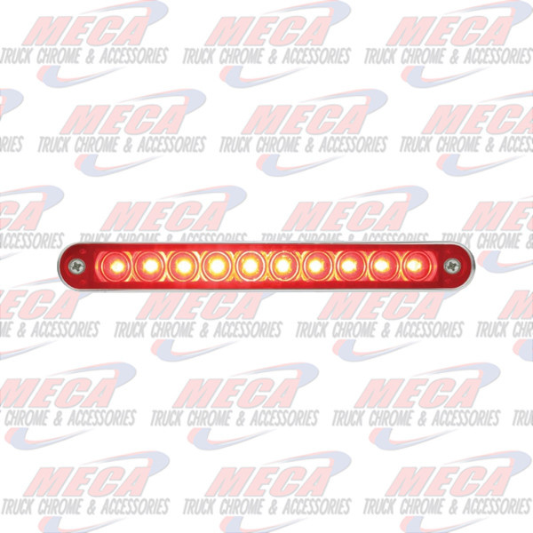LIGHT BAR 10  RED LED'S ALL STOP TURN & TAIL