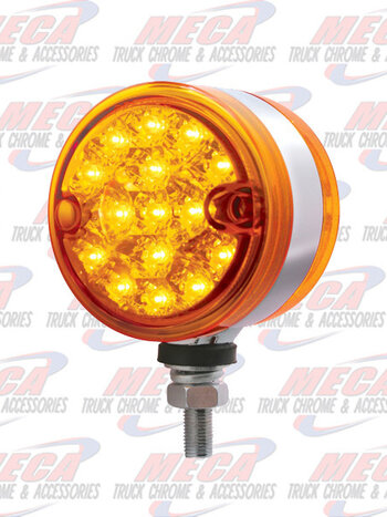 15 LED 3" LIGHT DUAL FUNTION AMBER DOUBLE FACE