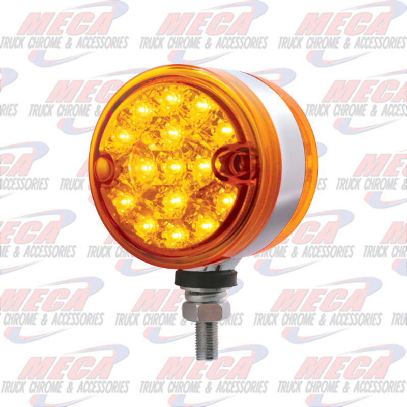 15 LED 3" LIGHT DUAL FUNTION AMBER DOUBLE FACE