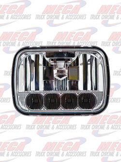 ** Discontinued **HEADLIGHT HIGH POWER WITH 1 LED+4Z LED RECT